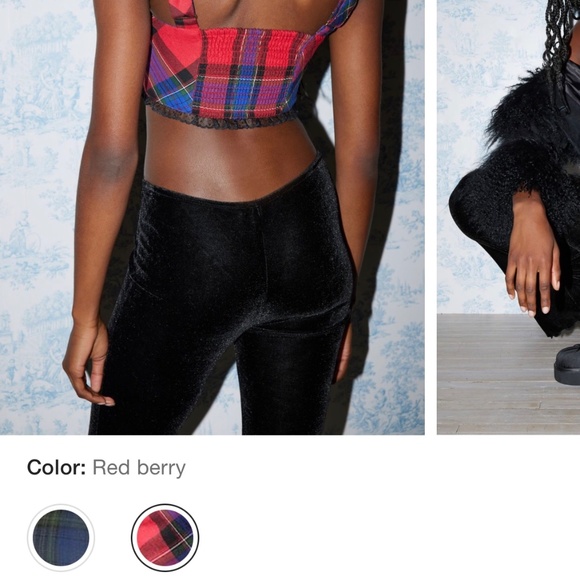 Urban Outfitters plaid corset top - Picture 2 of 4